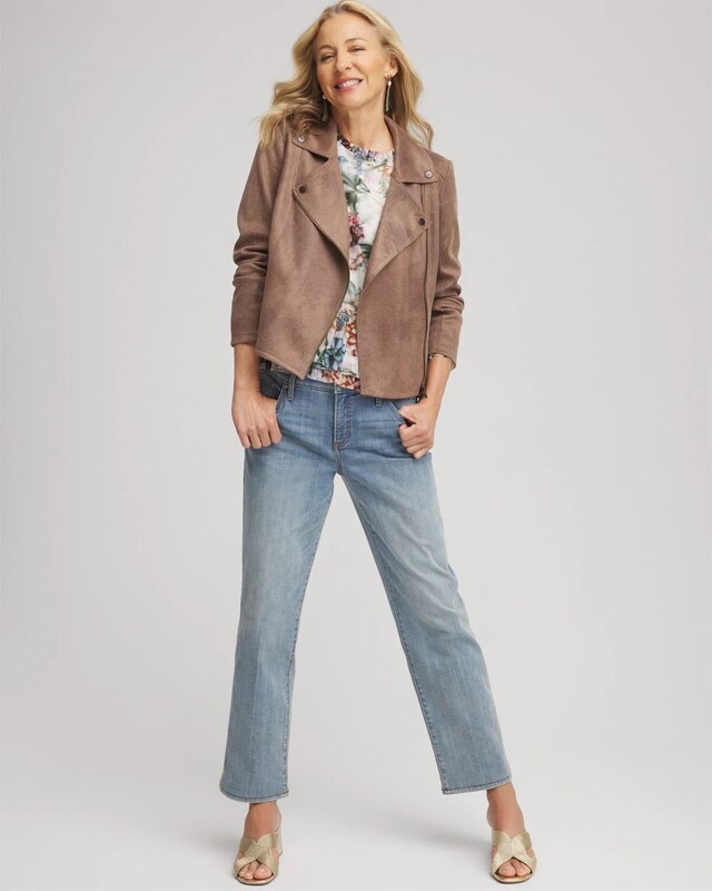 Suede Moto Jacket - image 4